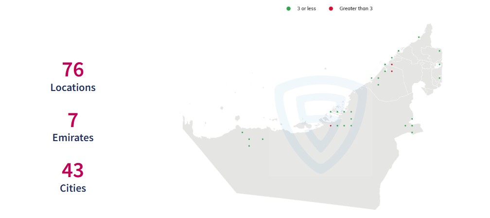 LuLu Hypermarket Locations in UAE